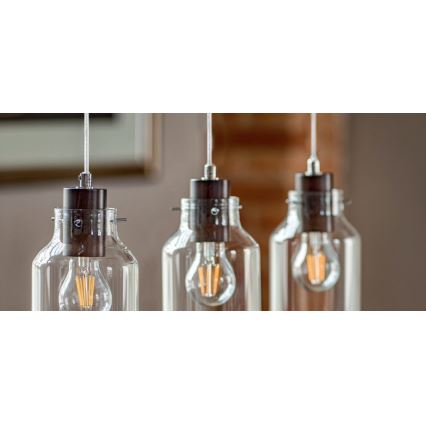 Hängeleuchte ALESSANDRO 1xE27/60W/230V Buche