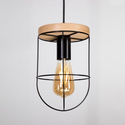 Hängeleuchte NETUNO 1xE27/60W/230V Eiche