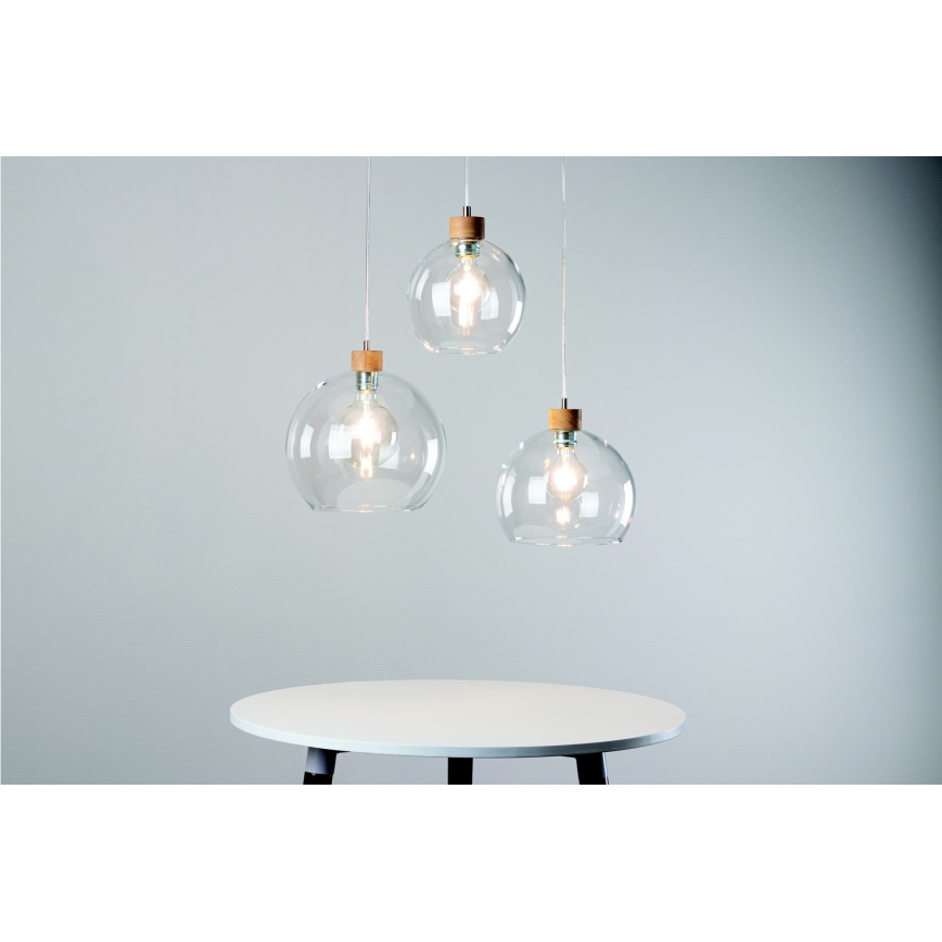 Hängeleuchte LAGUNA 1xE27/60W/230V Eiche