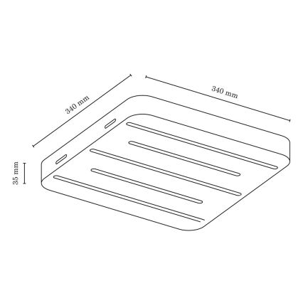 LED-Deckenleuchte NEELE 5xLED/3,9W/230V – FSC-zertifiziert