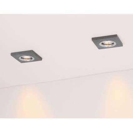 LED-Einbauleuchte VITAR 1xGU10/5W/230V Beton – FSC-zertifiziert