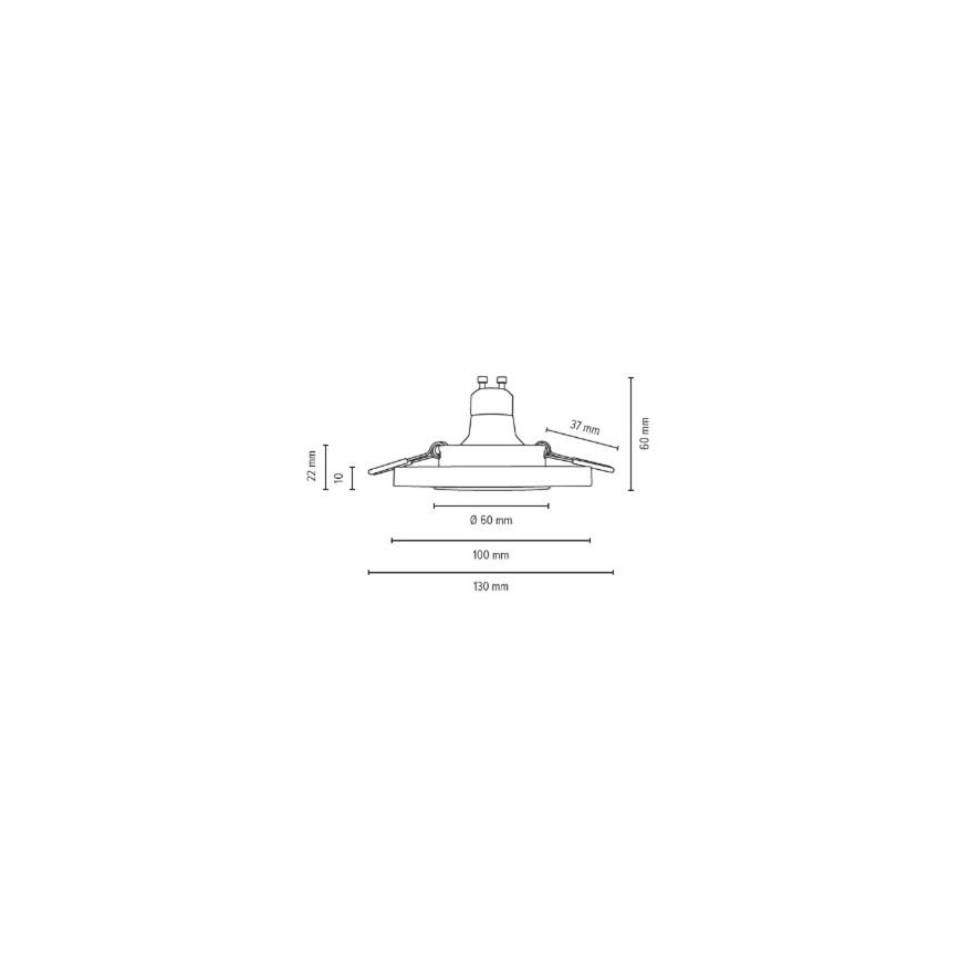 SET 3x LED-Einbauleuchte VITAR 1xGU10/5W/230V CRI 90 Sandstein – FSC-zertifiziert