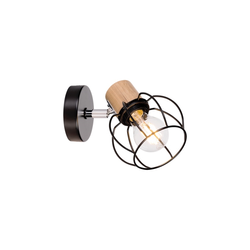 Wand-Spotleuchte PHIPHI 1xE27/60W/230V Eiche – FSC-zertifiziert