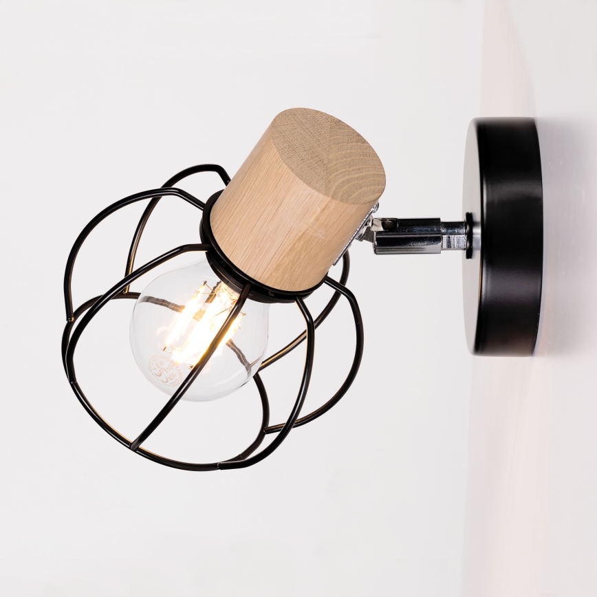 Wandstrahler PHIPHI 1xE27/60W/230V Eiche