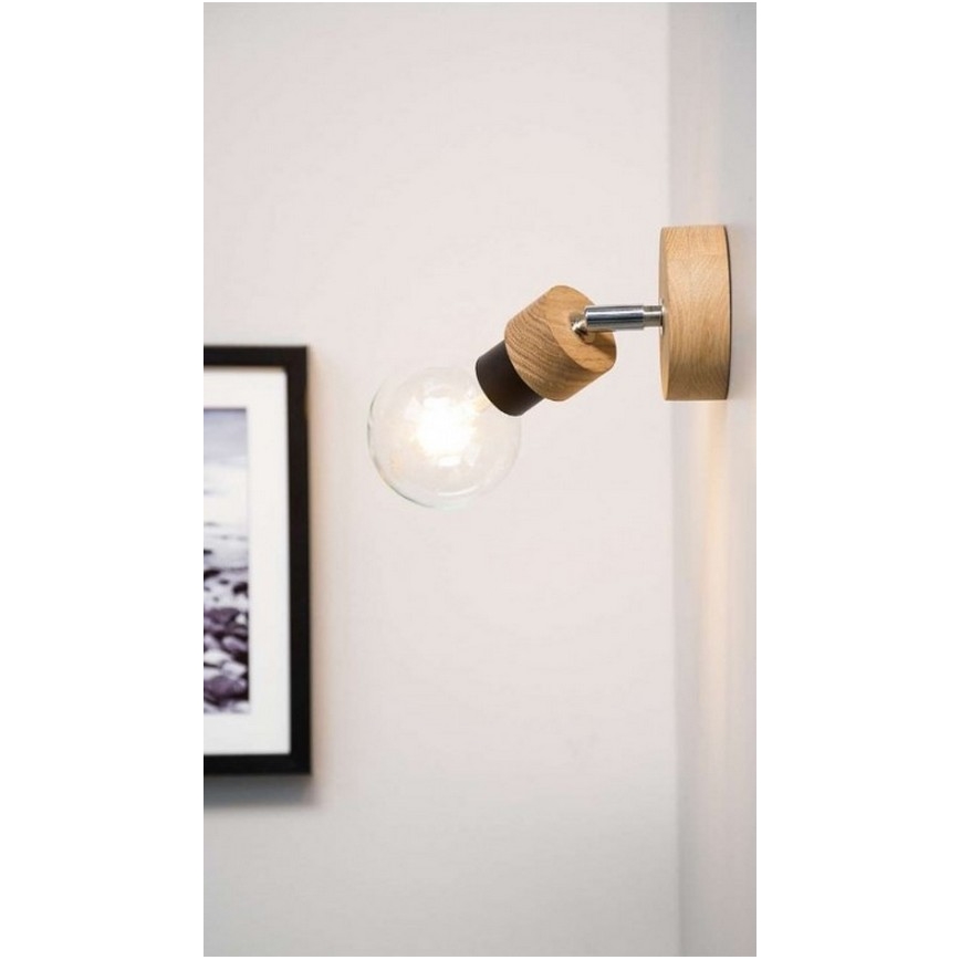 Wandspot MARJOLAINE 1xE27/25W/230V Eiche