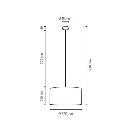 Deckenleuchte an Kabel SCARLETT 1xE27/60W/230V