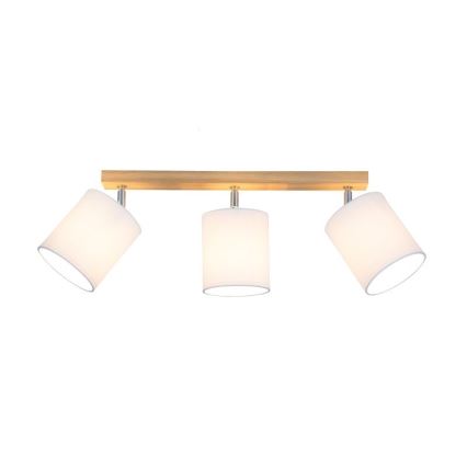 Spotleuchte APRILLIA 3xE27/25W/230V Eiche/Weiß