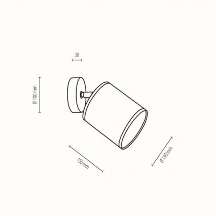Wandleuchte JUTE 1xE27/25W/230V