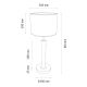 Tischlampe BENITA 1xE27/60W/230V 61 cm braun/Eiche – FSC-zertifiziert