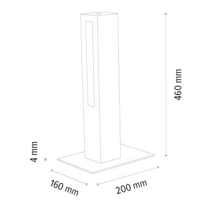 Dimmbare LED-Tischlampe LEON LED/9W/230V Eiche – FSC-zertifiziert