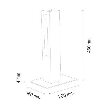 Dimmbare LED-Tischlampe LEON LED/9W/230V Eiche – FSC-zertifiziert