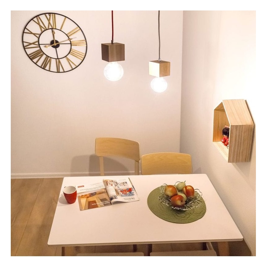 Hängeleuchte an Schnur TRONGO 1xE27/60W/230V – FSC-zertifiziert