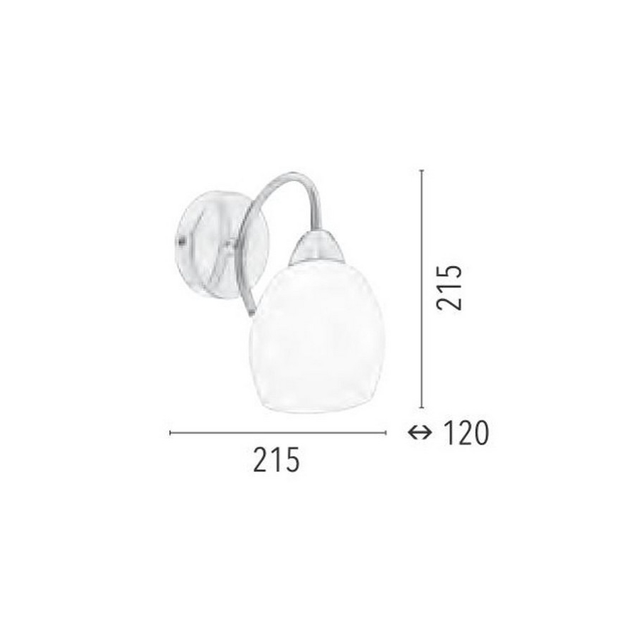 Wandbeleuchtung PISA 1xE27/60W/230V – FSC-zertifiziert