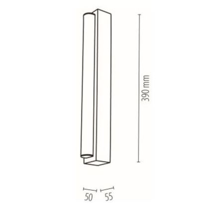 LED-Spiegelbeleuchtung für Badezimmer AQUAVIVA LED/6W/230V 39 cm IP44 Eiche – FSC-zertifiziert