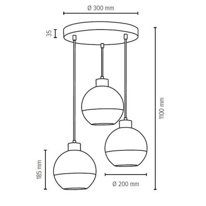 Ersatzglas LINEA d 20 cm