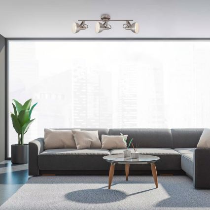 Spotleuchte 3xE14/40W/230V mattchrom