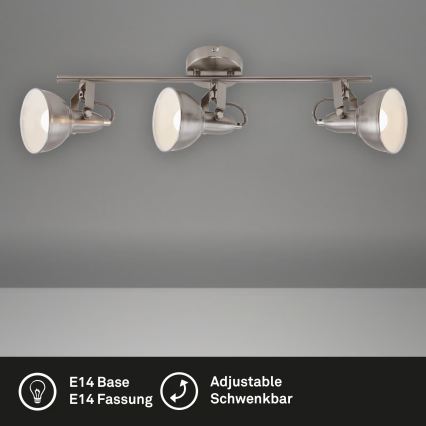 Spotleuchte 3xE14/40W/230V mattchrom