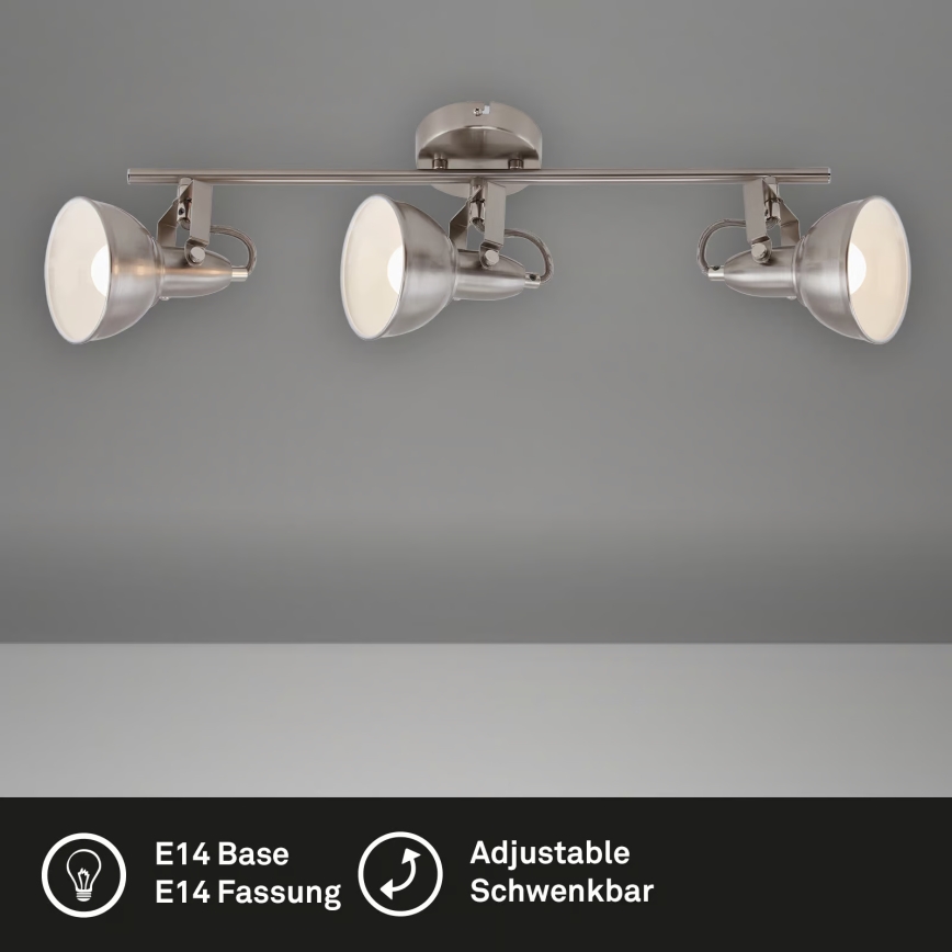 Spotleuchte 3xE14/40W/230V mattchrom