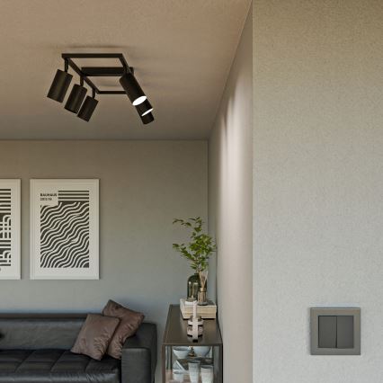 Spotleuchte 6xGU10/30W/230V schwarz