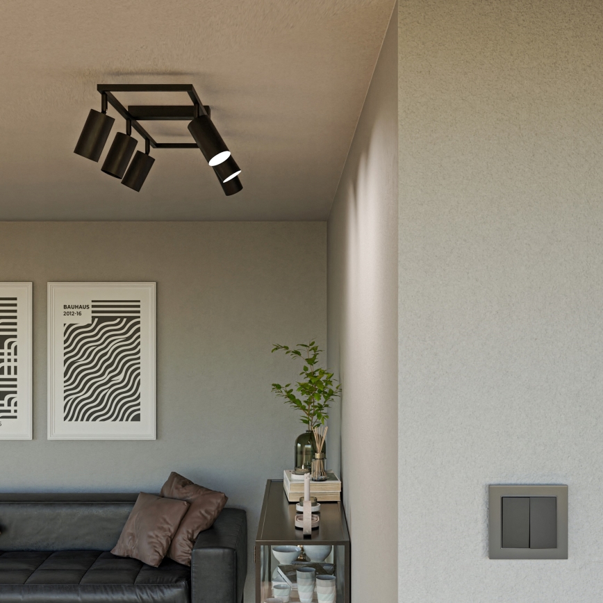 Spotleuchte 6xGU10/30W/230V schwarz