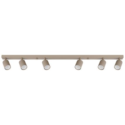 Spotleuchte 6xGU10/35W/230V beige