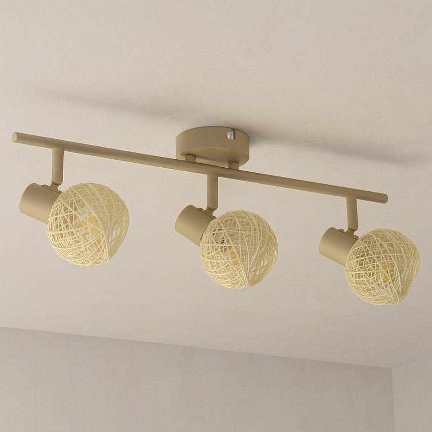 Spotleuchte DEX 3xE14/10W/230V beige/cremefarben