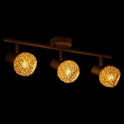 Spotleuchte DEX 3xE14/10W/230V beige/cremefarben