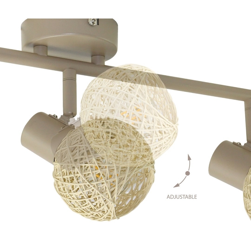 Spotleuchte DEX 3xE14/10W/230V beige/cremefarben