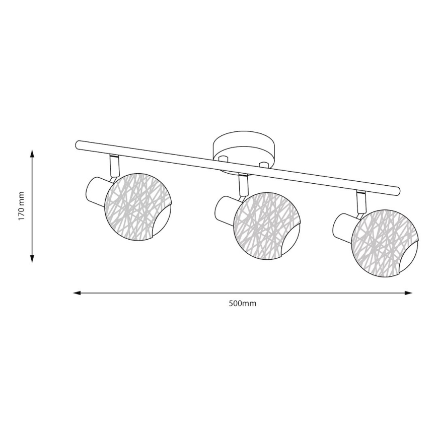 Spotleuchte DEX 3xE14/10W/230V beige/cremefarben
