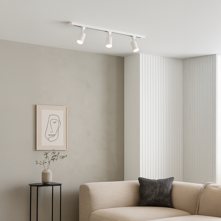 Spotleuchte im Stromschienensystem TIGER, 3xGU10/10W/230V, weiß