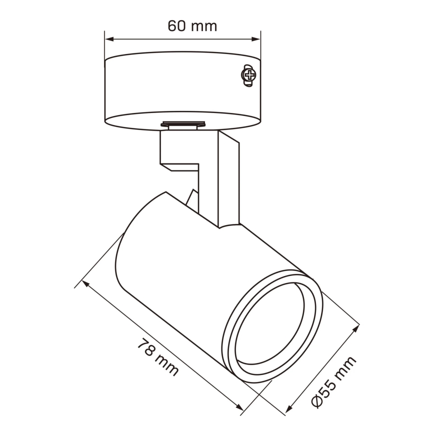 Strahler LYNX 1xGU10/10W/230V weiß