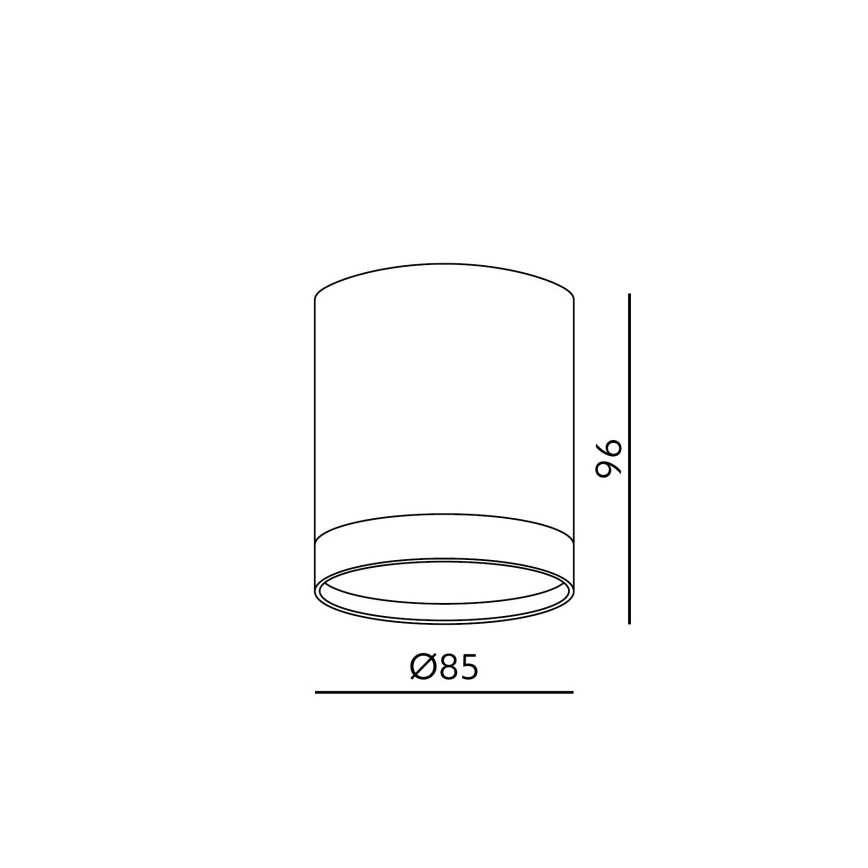 Spotleuchte OH12 1xGX53/35W/230V 9,6 cm weiß