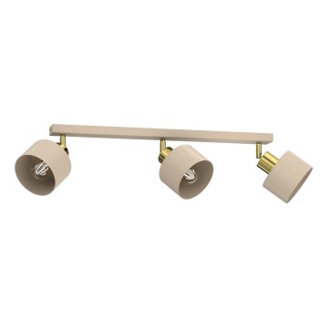 Spotleuchte PARKLA 3xE27/15W/230V Beige/Gold