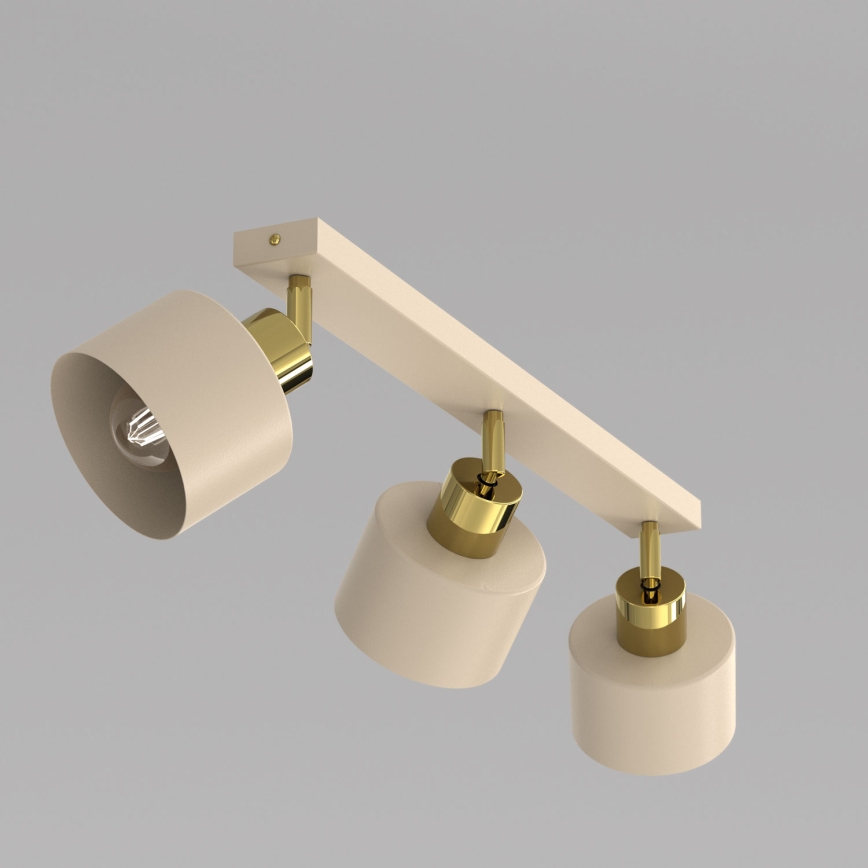 Spotleuchte PARKLA 3xE27/15W/230V Beige/Gold