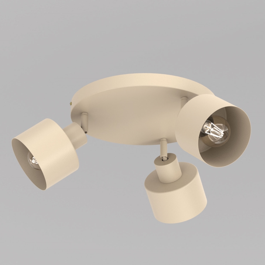 Spotleuchte PARKLA 3xE27/15W/230V beige