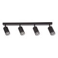 Spotleuchte PIPE 4xGU10/10W/230V schwarz