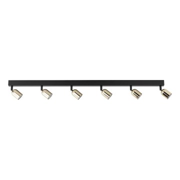 Spotleuchte TOP 6xGU10/10W/230V schwarz/gold