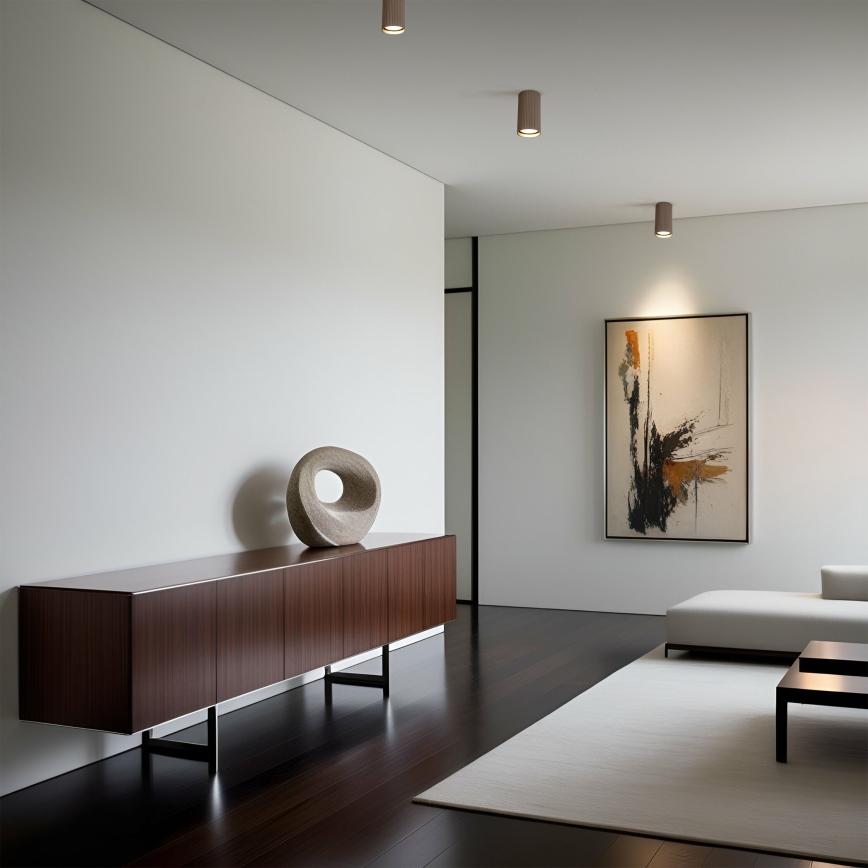 Spotleuchte TUNE S 1xGU10/10W/230V 10 cm braun