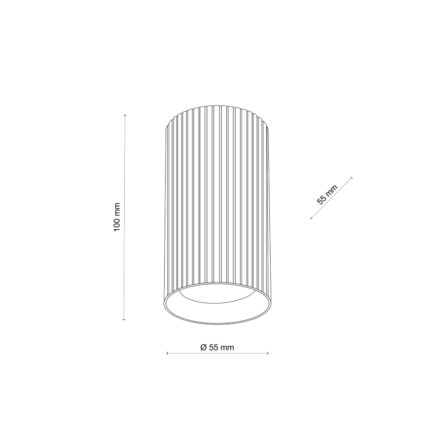Spotleuchte TUNE S 1xGU10/10W/230V 10 cm braun