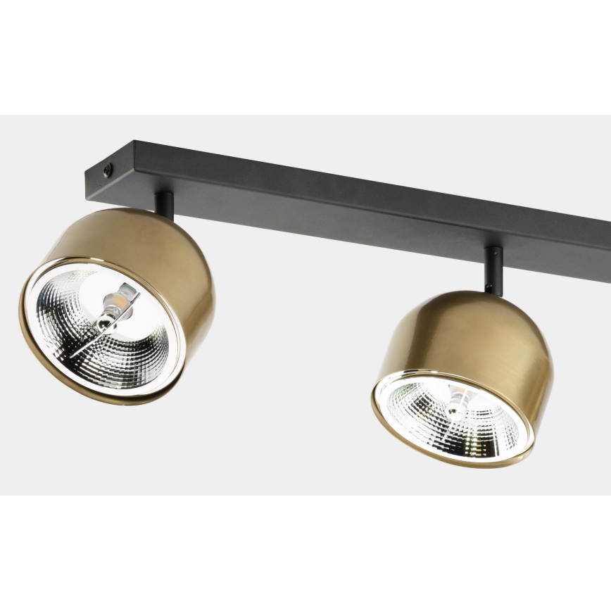 Spotlight ALTEA 3xAR111 GU10/50W/230V gold/schwarz