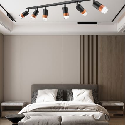 Einbauleuchte AURORA 6xGU10/10W/230V 117 cm