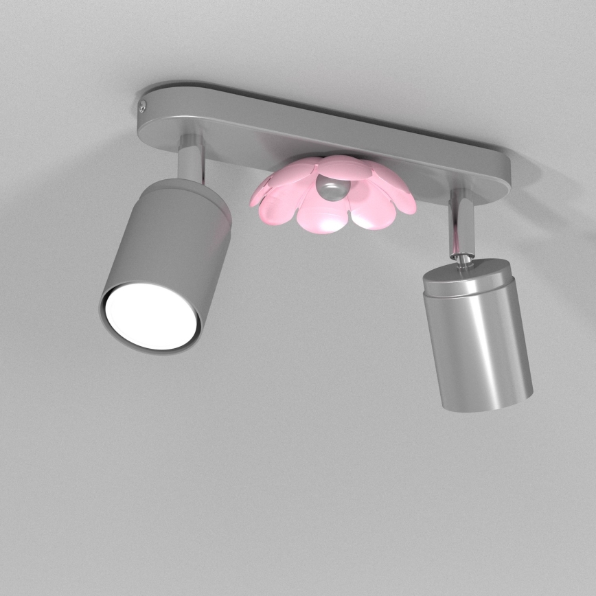 Spotlight BLUME 2xGU10/8W/230V matt chrom