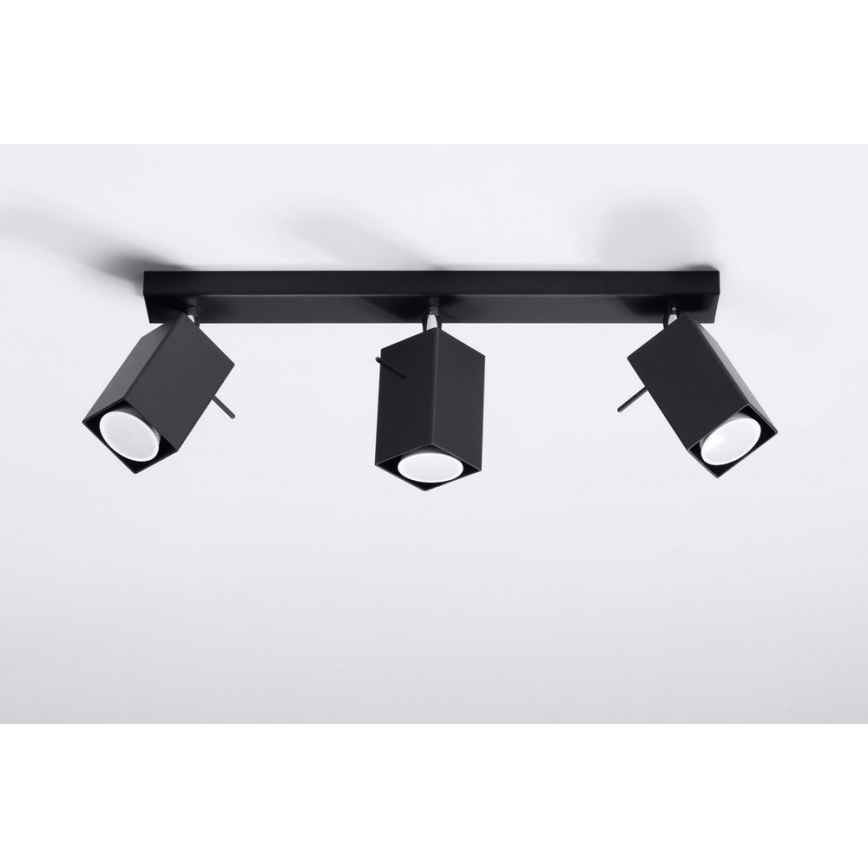 Spotlight MERIDA 3 3xGU10/40W/230V schwarz