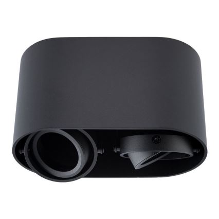 Spotlight SIROK 2xGU10/30W/230V schwarz