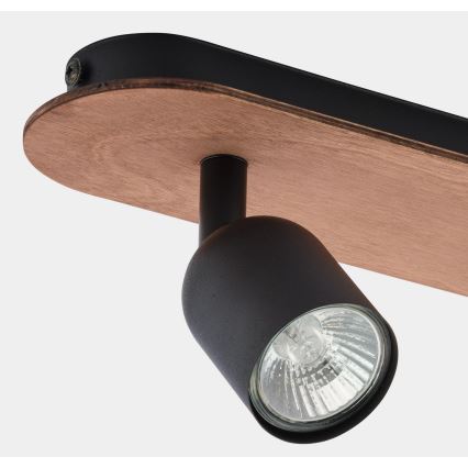 Spotlight TOP WOOD 2xGU10/10W/230V schwarz/Holz