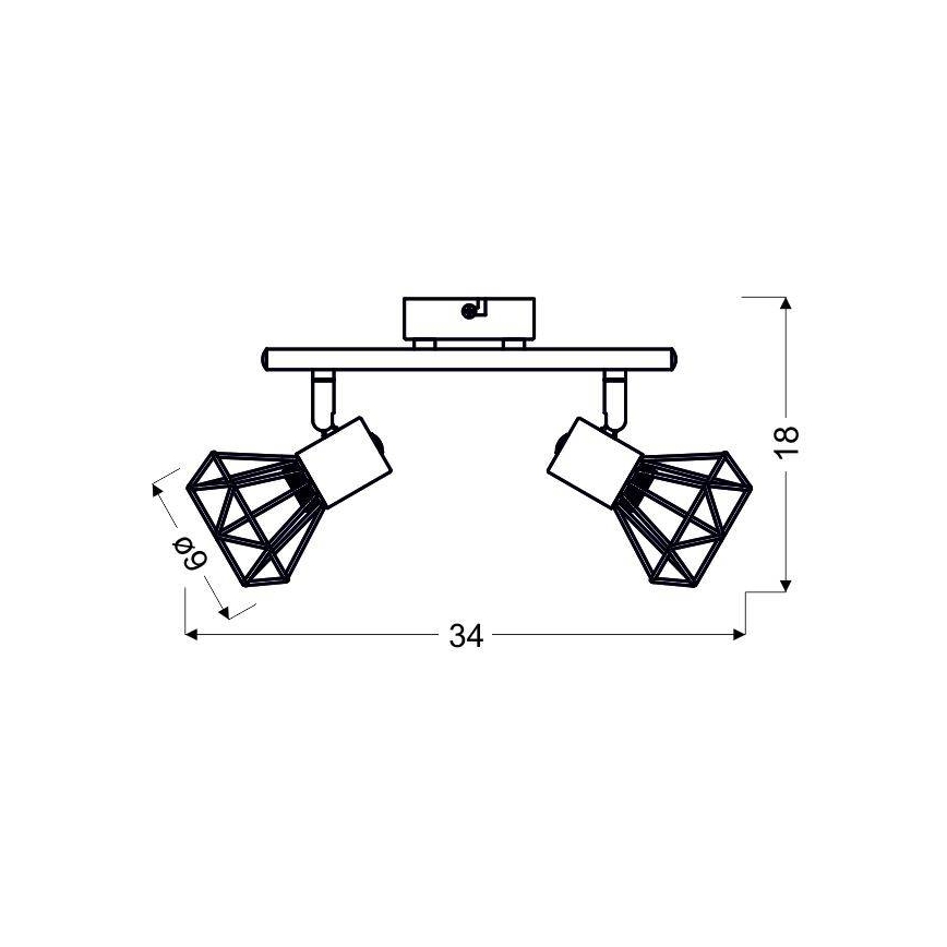 Spotlight VERVE 2xE14/40W/230V