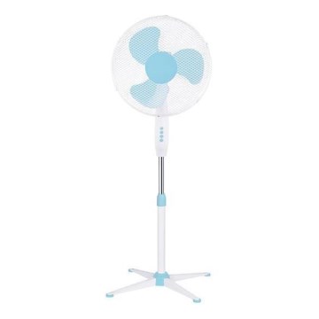 Standventilator 60W/230V, Durchmesser 40 cm, weiß/blau