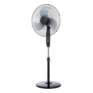Standventilator 65 W/230 V Ø 50 cm, schwarz + Fernbedienung
