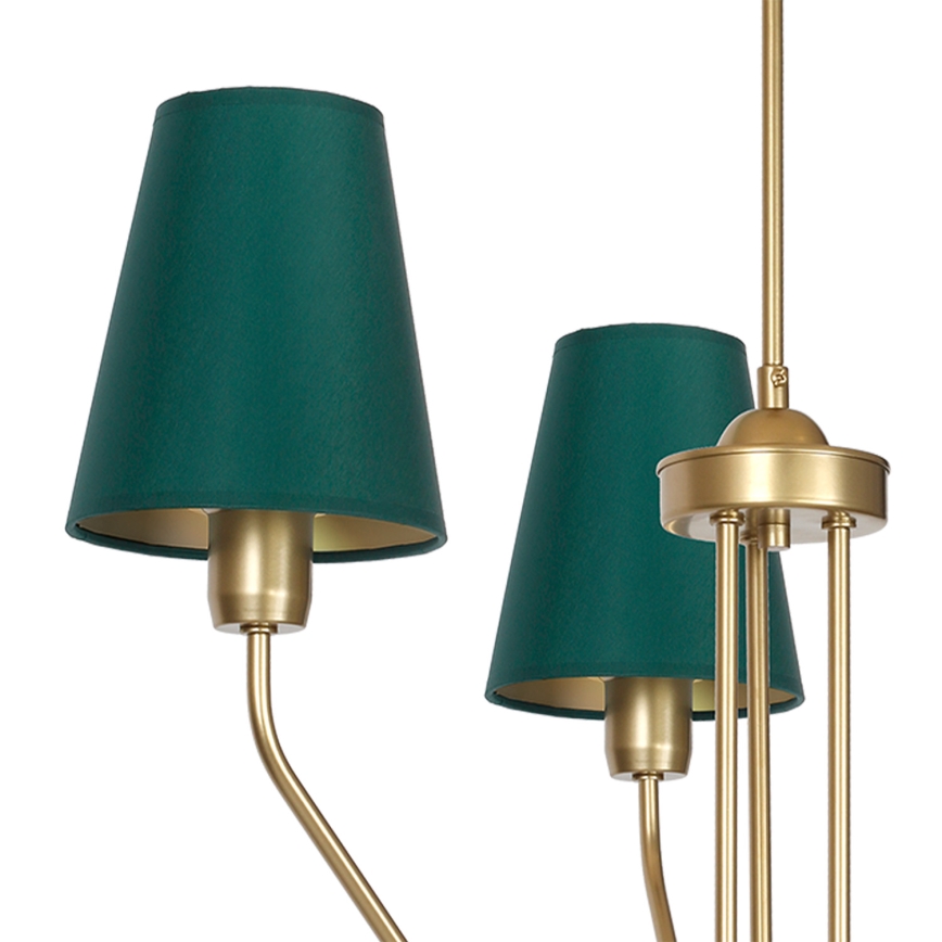 Stange-Kronleuchter  VICTORIA 3xE27/60W/230V grün