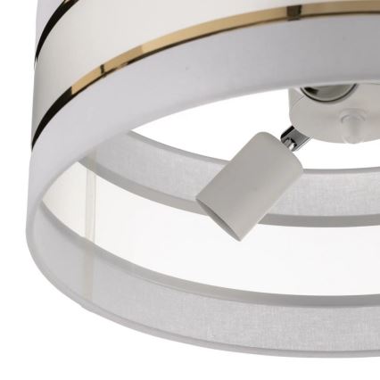 Stangen-Kronleuchter HELEN 3xE27/15W/230V weiß/gold